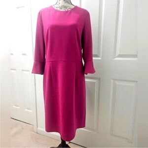 Donna Morgan Fuchsia Midi Dress